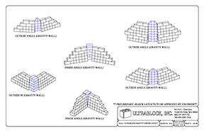 gravity and mse wall corner detail